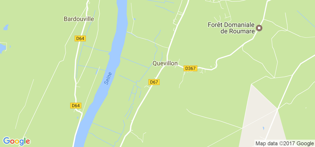 map de la ville de Quevillon