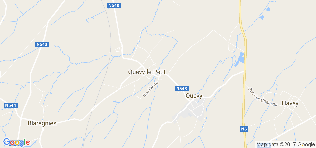 map de la ville de Quévy-Le-Petit