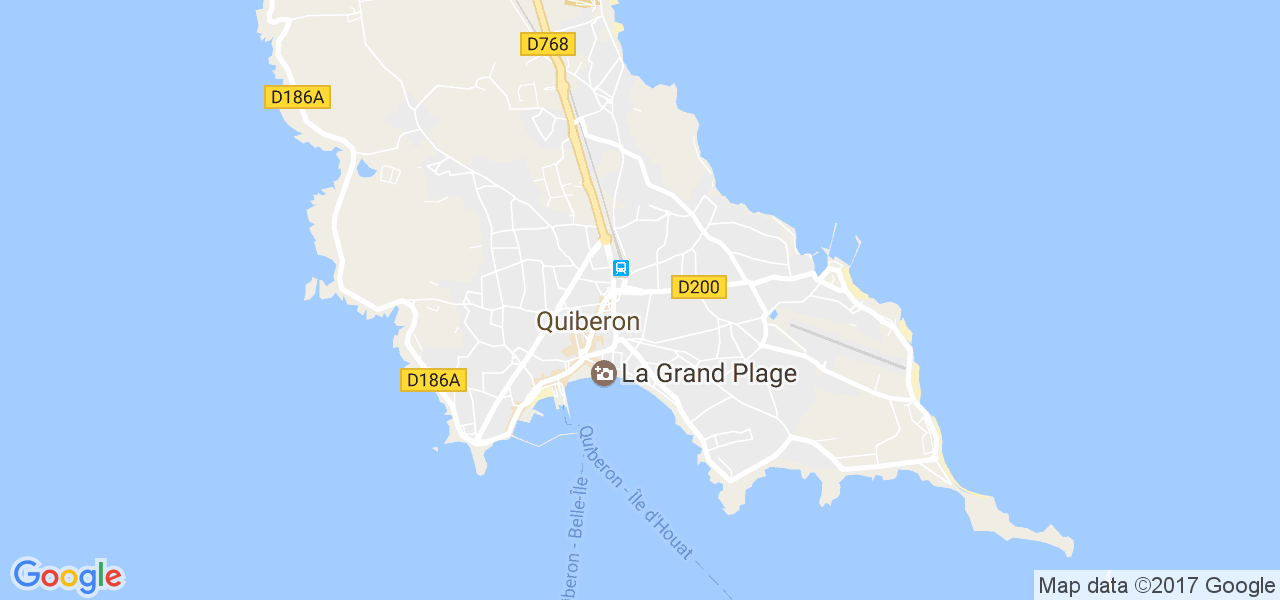 map de la ville de Quiberon