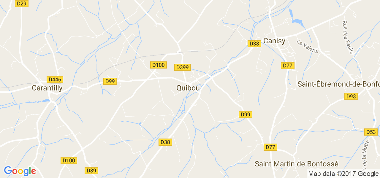 map de la ville de Quibou