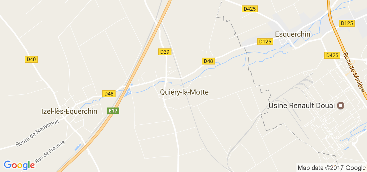 map de la ville de Quiéry-la-Motte