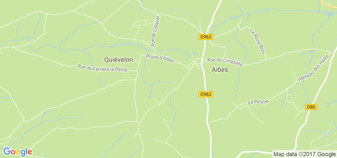 map de la ville de Quiévelon