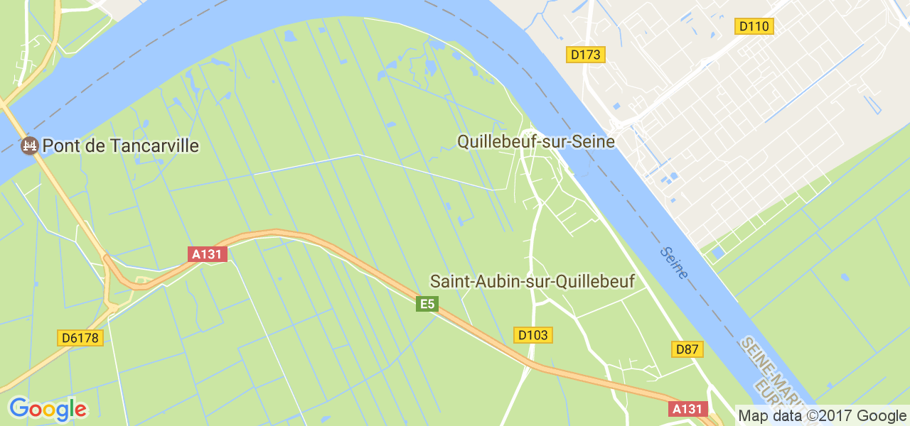 map de la ville de Quillebeuf-sur-Seine