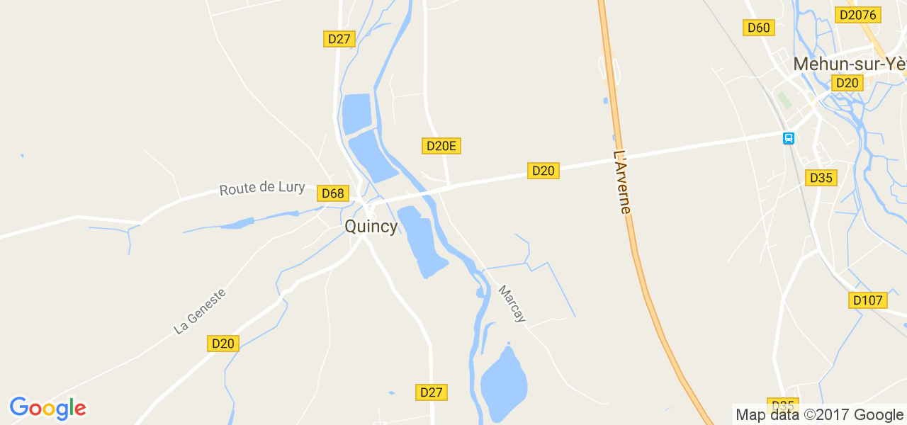 map de la ville de Quincy