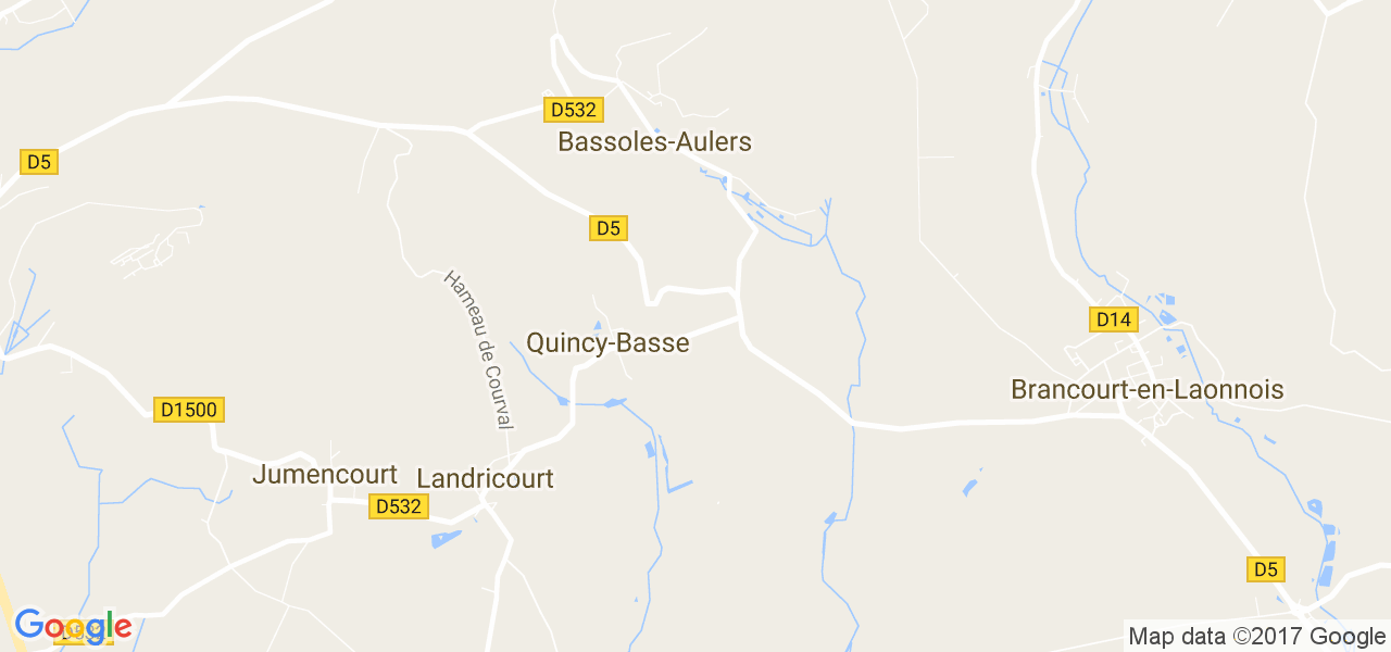 map de la ville de Quincy-Basse