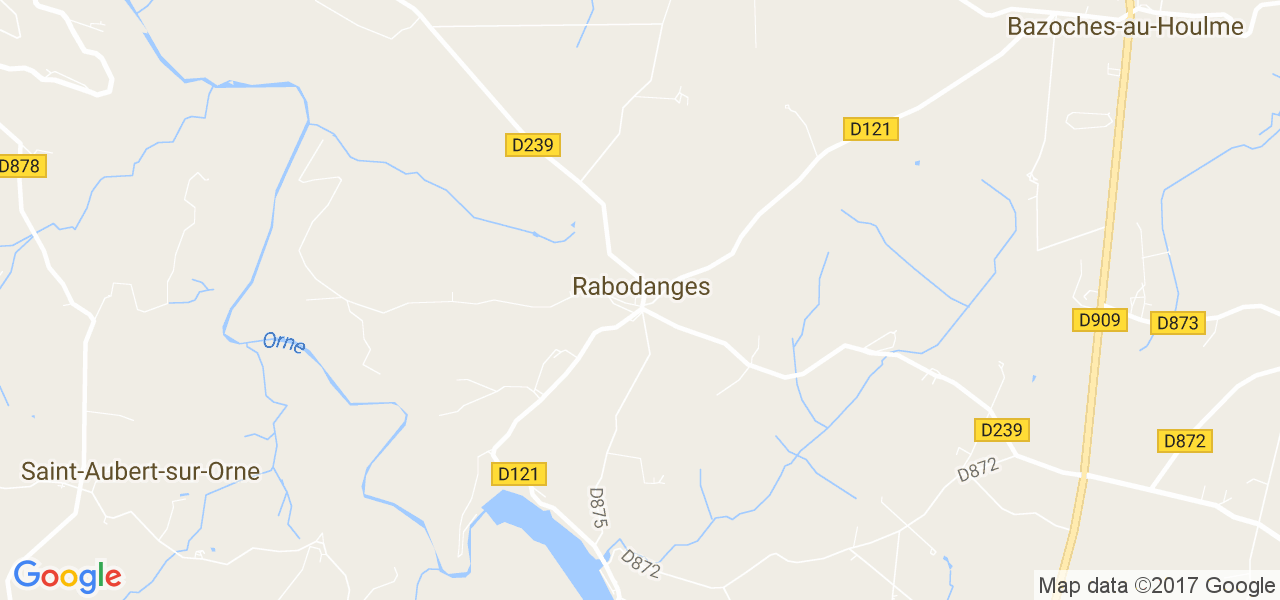 map de la ville de Rabodanges