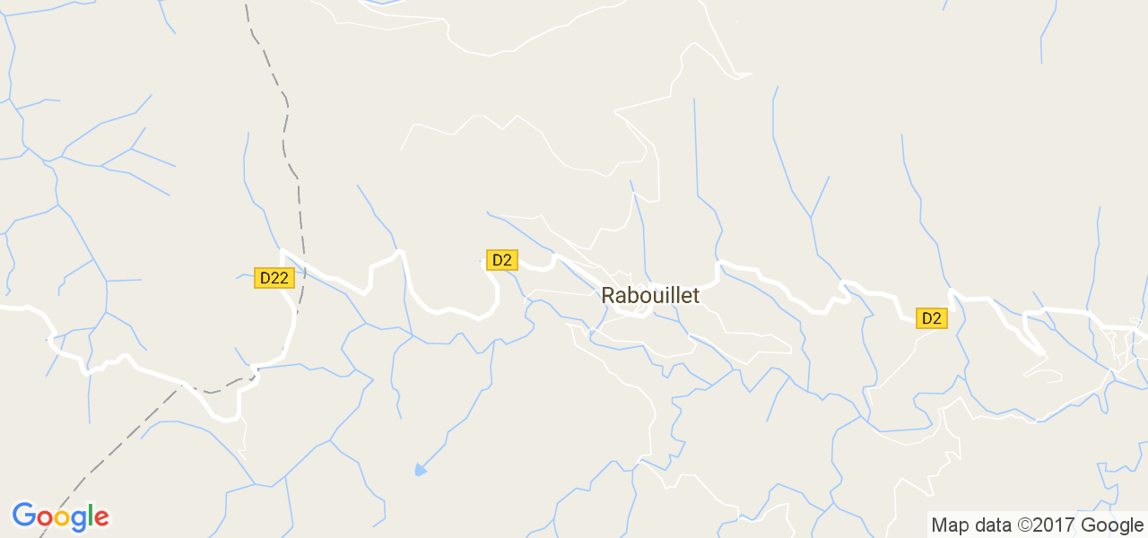 map de la ville de Rabouillet