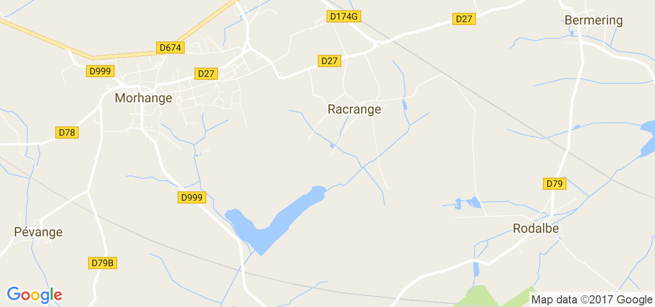 map de la ville de Racrange