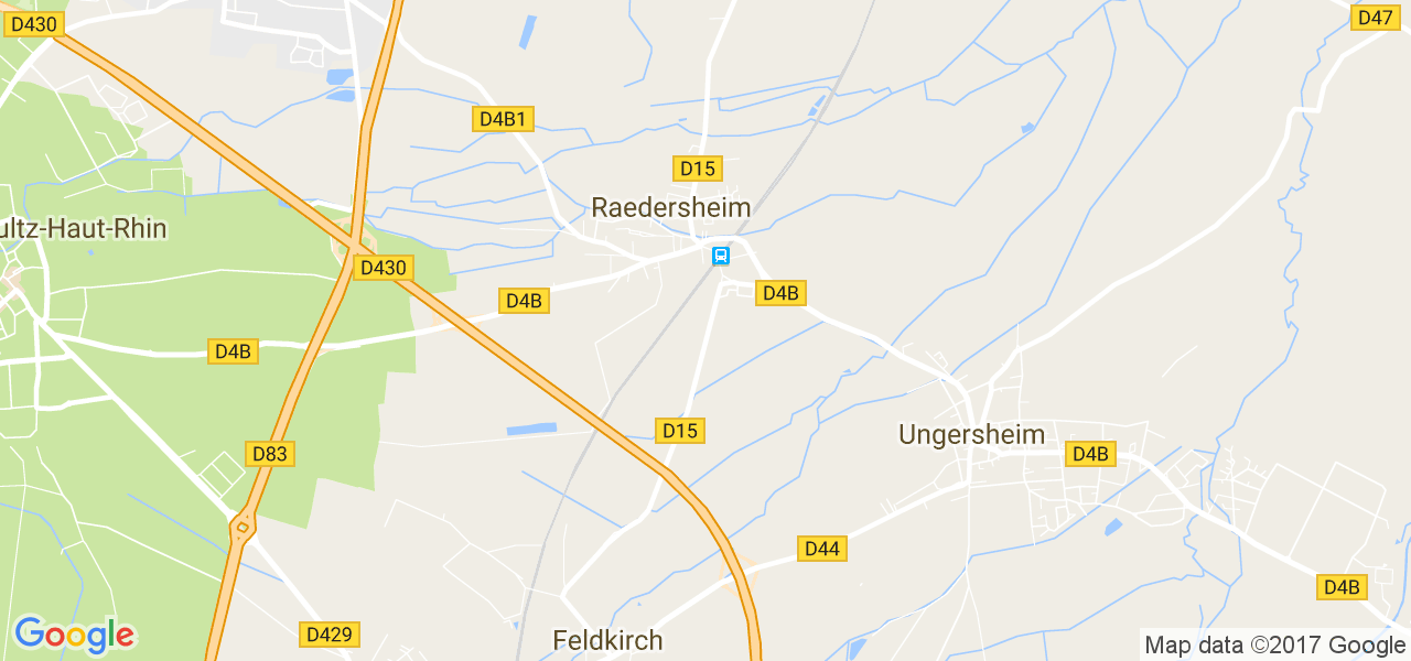 map de la ville de Raedersheim