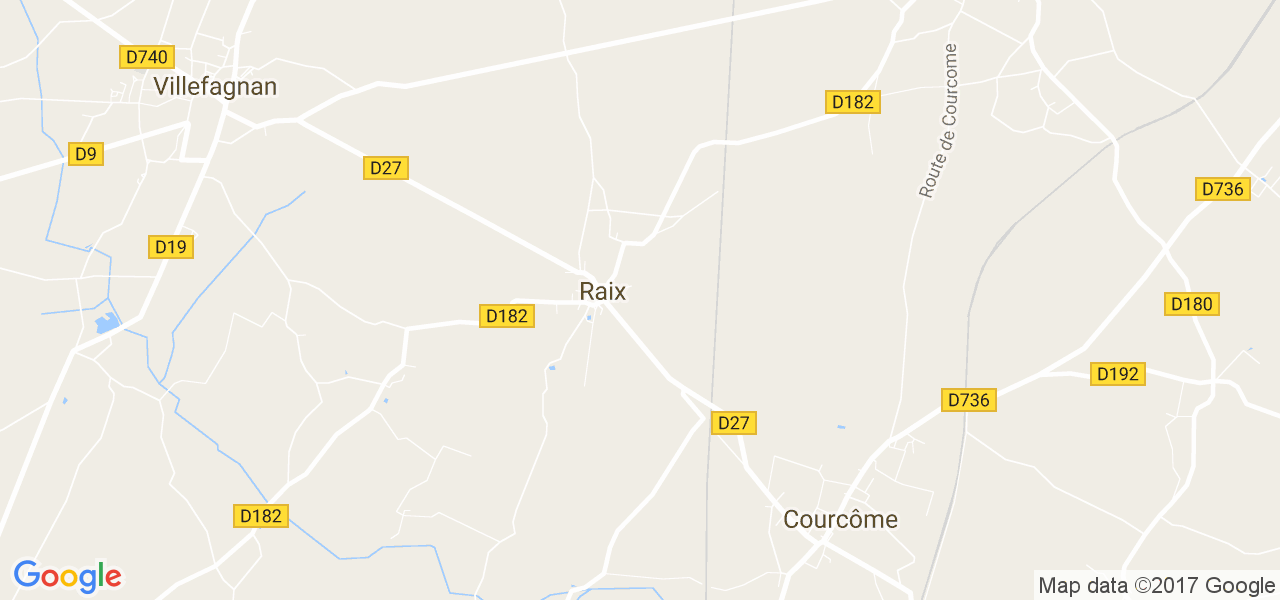 map de la ville de Raix