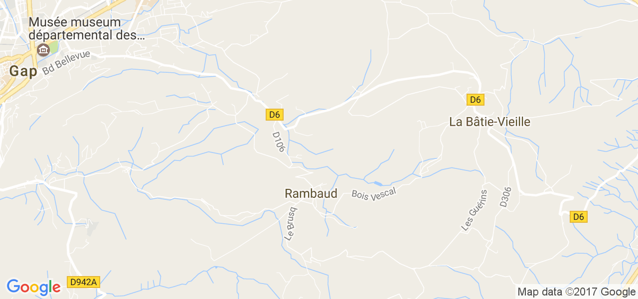 map de la ville de Rambaud