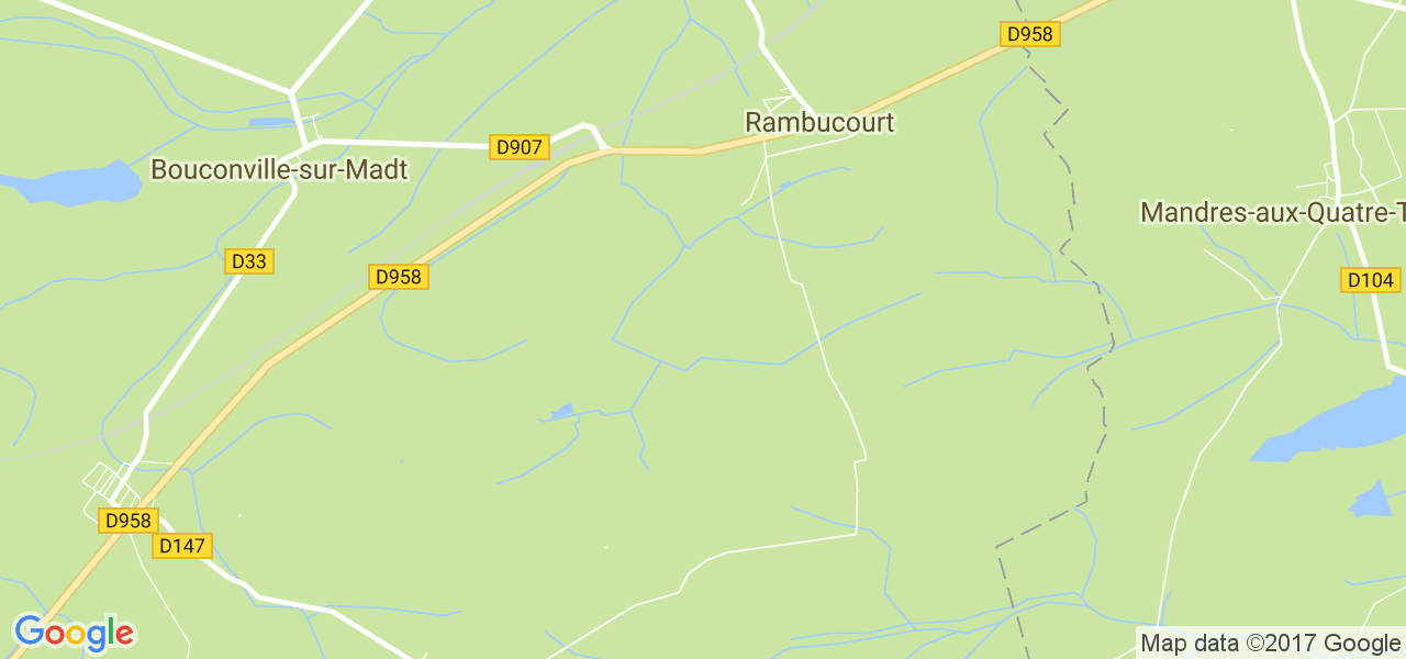 map de la ville de Rambucourt