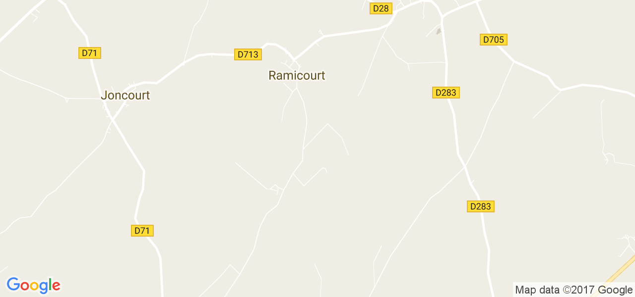 map de la ville de Ramicourt