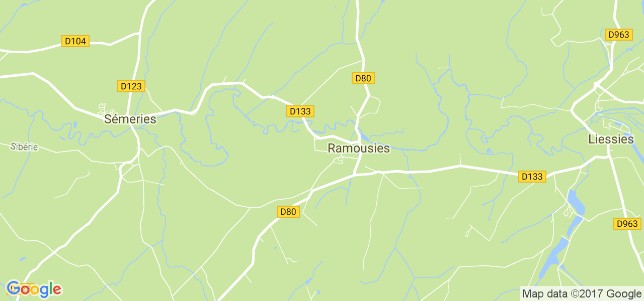 map de la ville de Ramousies