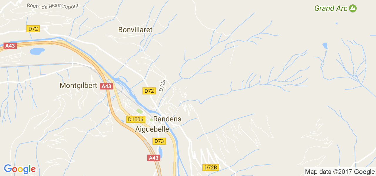 map de la ville de Randens