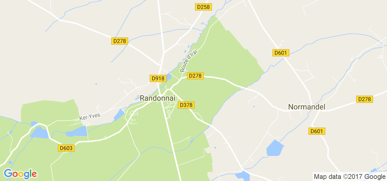 map de la ville de Randonnai