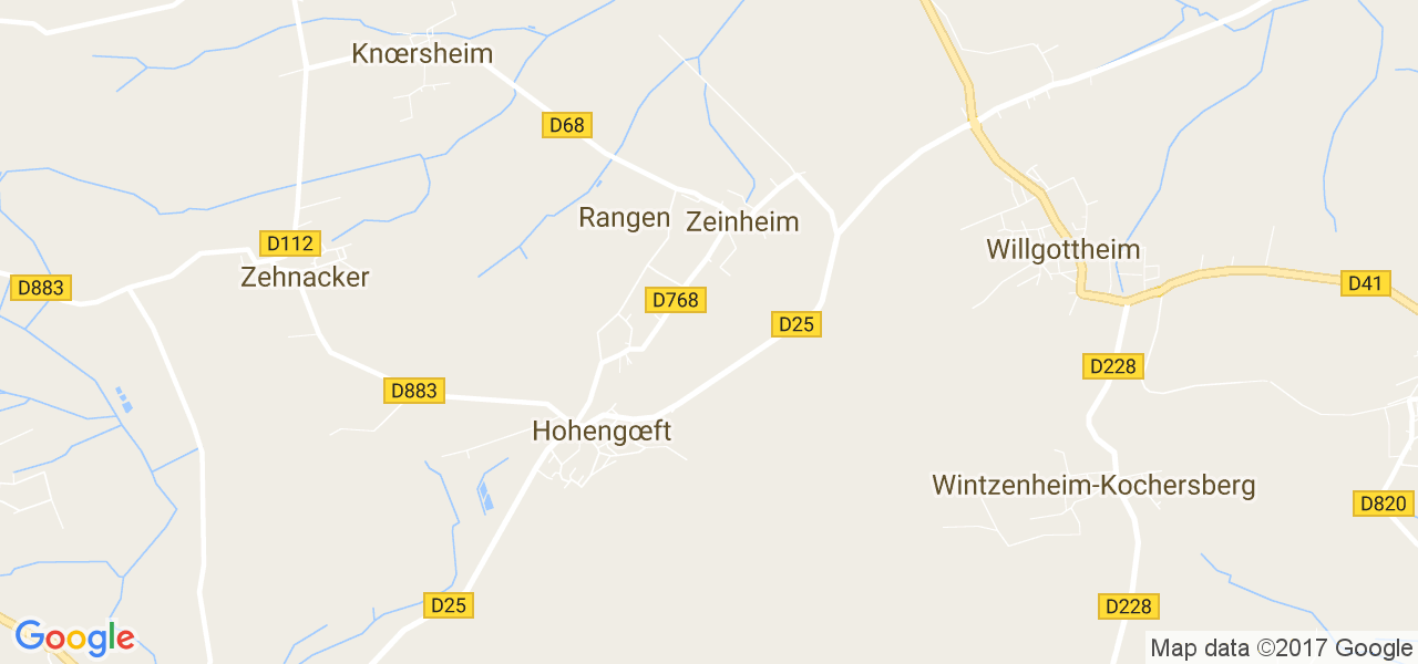 map de la ville de Rangen