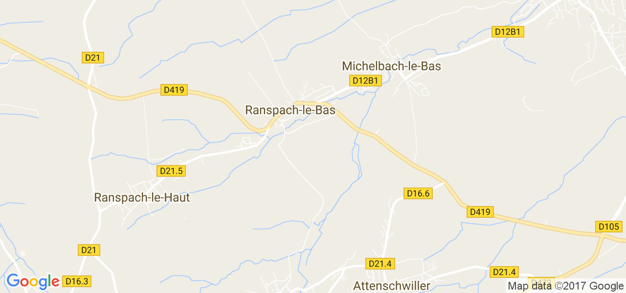 map de la ville de Ranspach-le-Bas