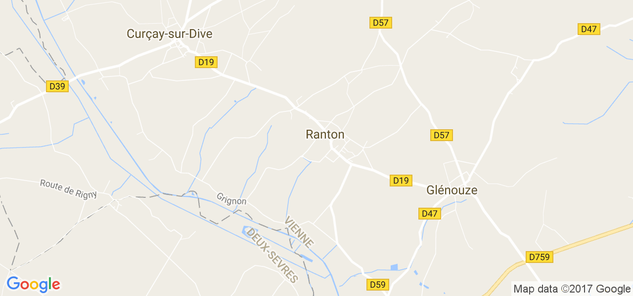 map de la ville de Ranton