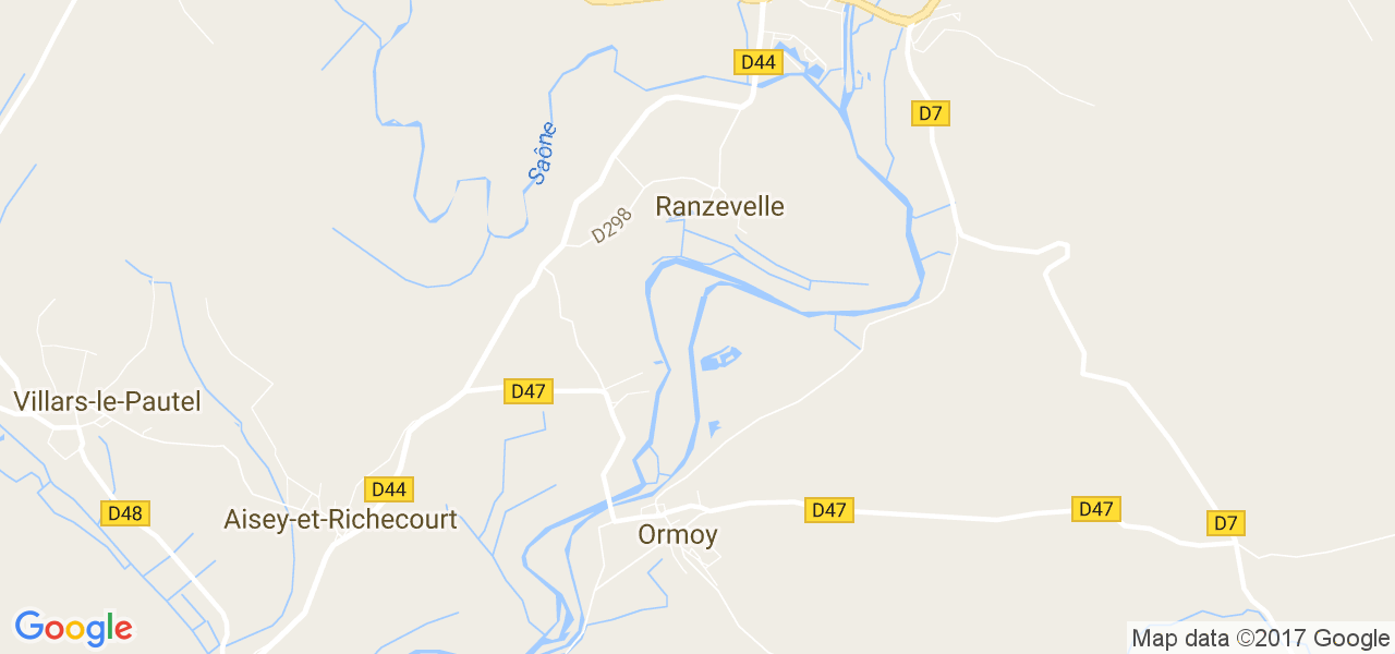 map de la ville de Ranzevelle