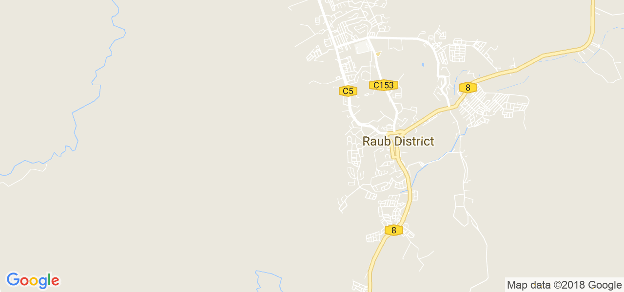 map of the city of Raub