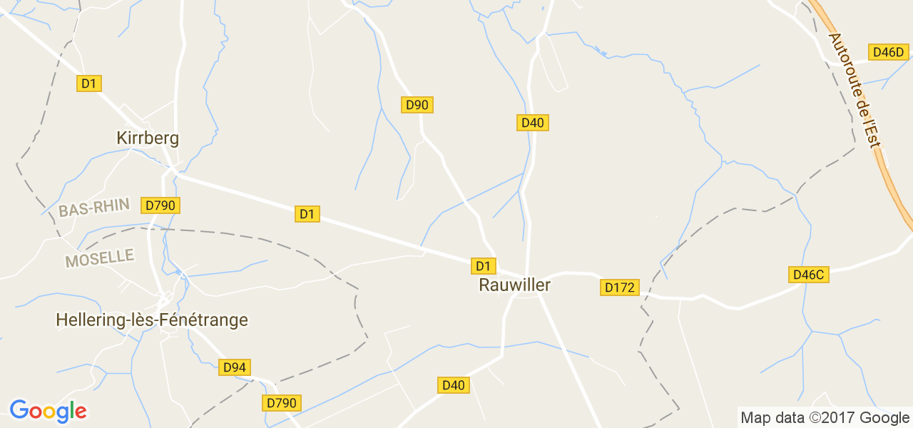 map de la ville de Rauwiller