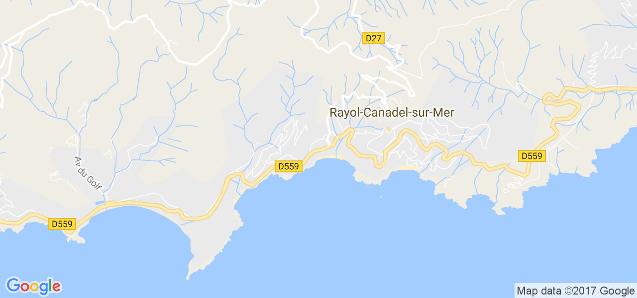 map de la ville de Rayol-Canadel-sur-Mer