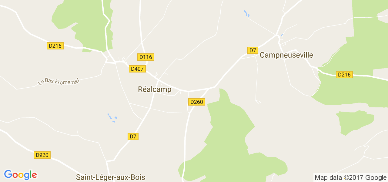 map de la ville de Réalcamp