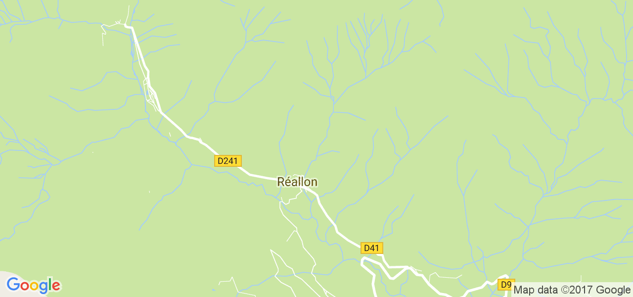 map de la ville de Réallon