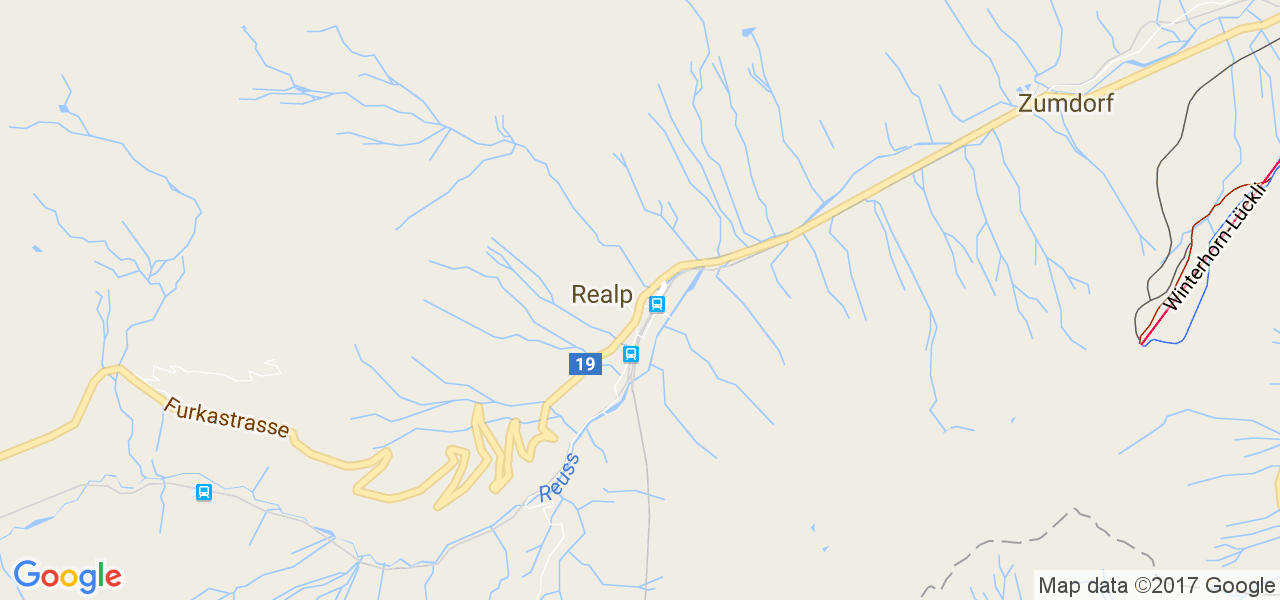 map de la ville de Realp