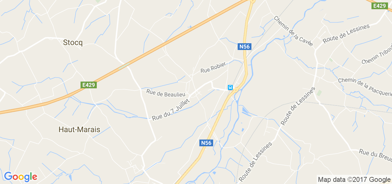 map de la ville de Rebaix