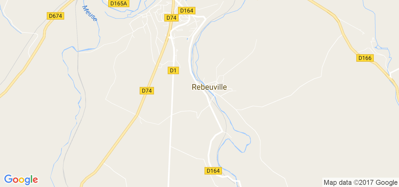 map de la ville de Rebeuville