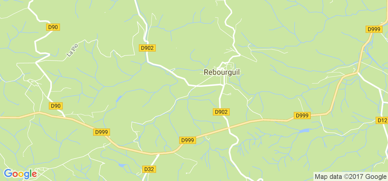 map de la ville de Rebourguil