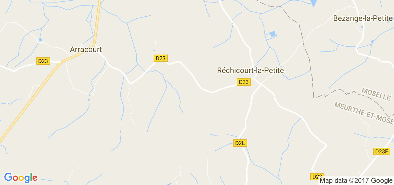 map de la ville de Réchicourt-la-Petite