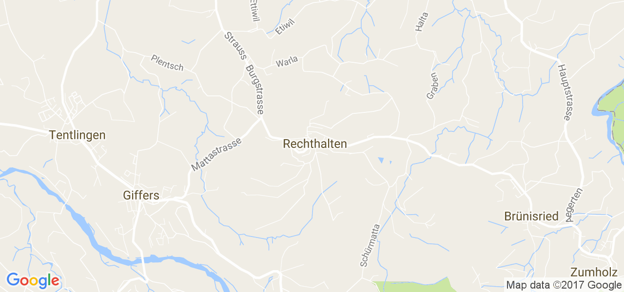 map de la ville de Rechthalten