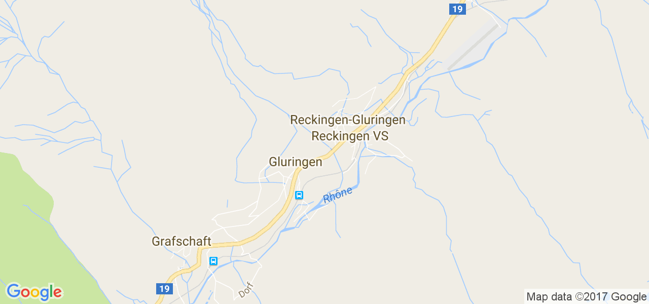 map de la ville de Reckingen-Gluringen