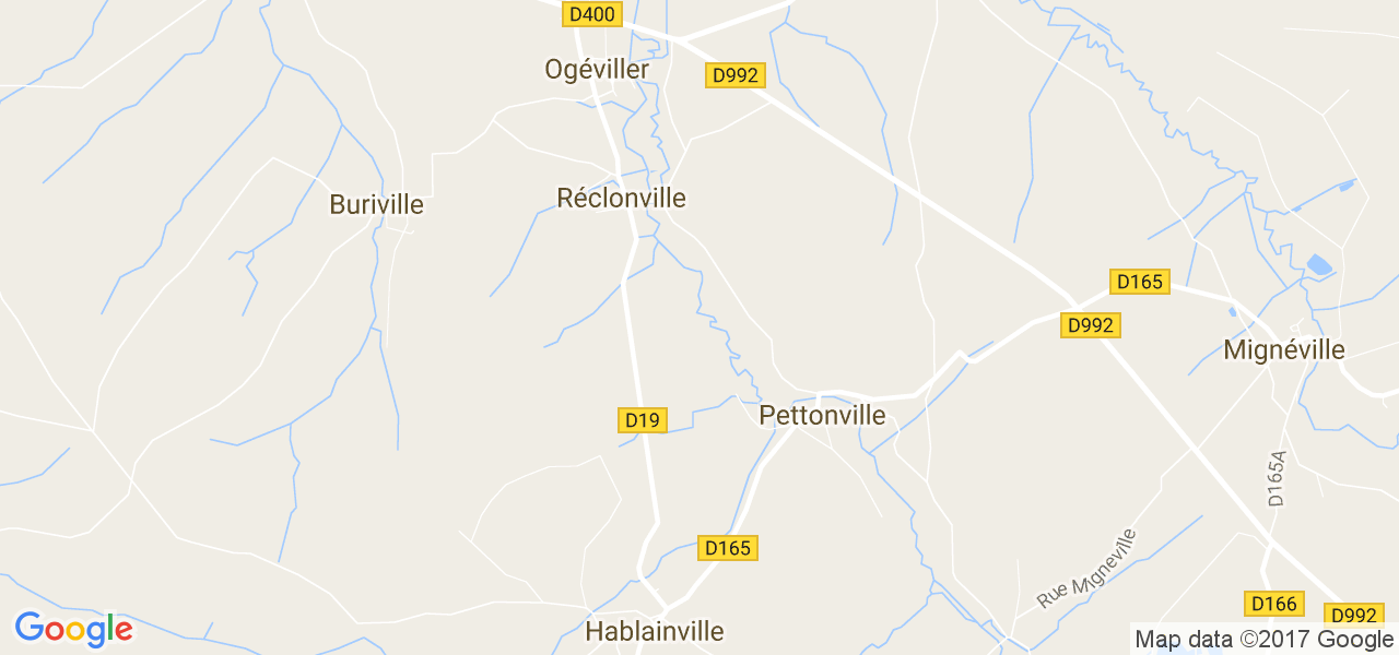 map de la ville de Réclonville