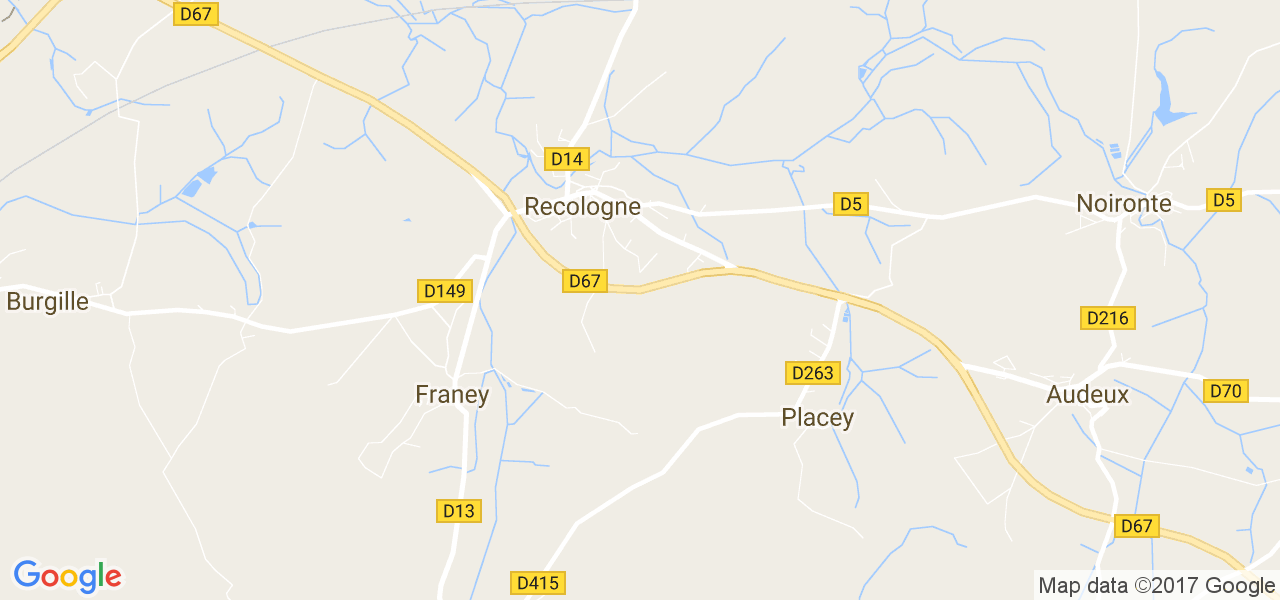 map de la ville de Recologne