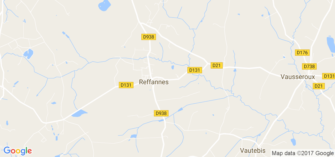 map de la ville de Reffannes