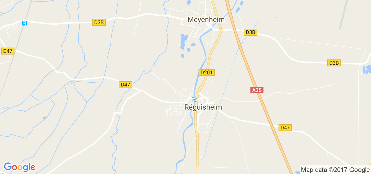 map de la ville de Réguisheim