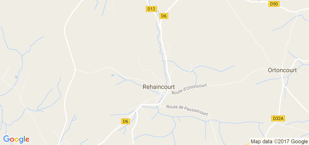 map de la ville de Rehaincourt
