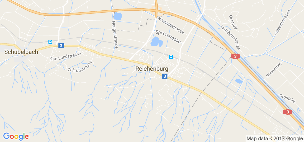 map de la ville de Reichenburg