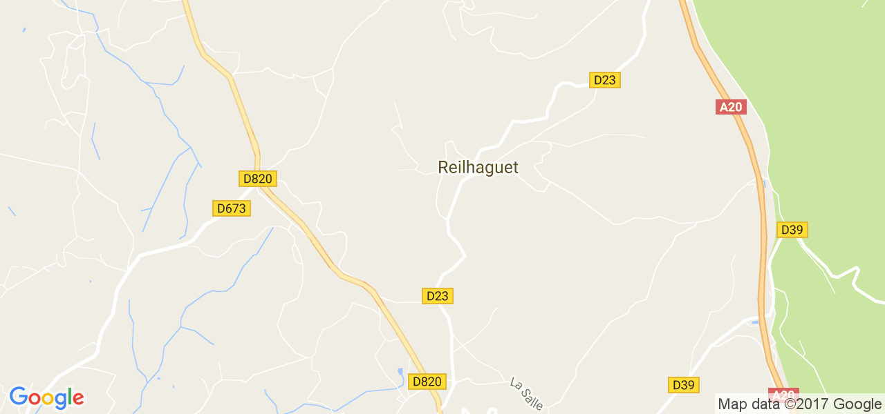 map de la ville de Reilhaguet