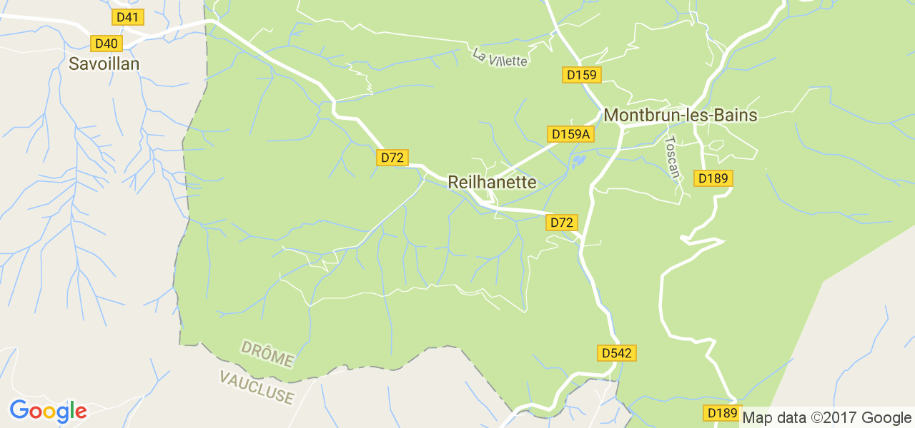 map de la ville de Reilhanette