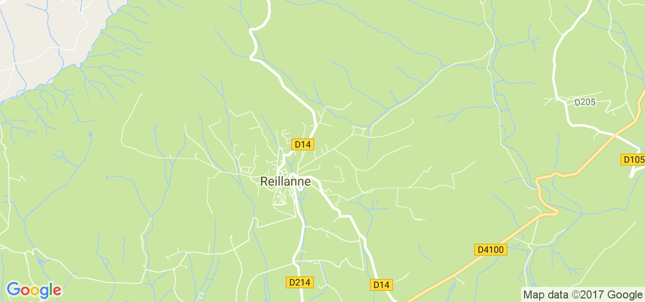 map de la ville de Reillanne