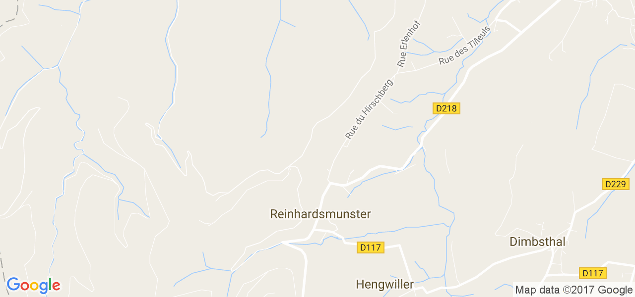 map de la ville de Reinhardsmunster