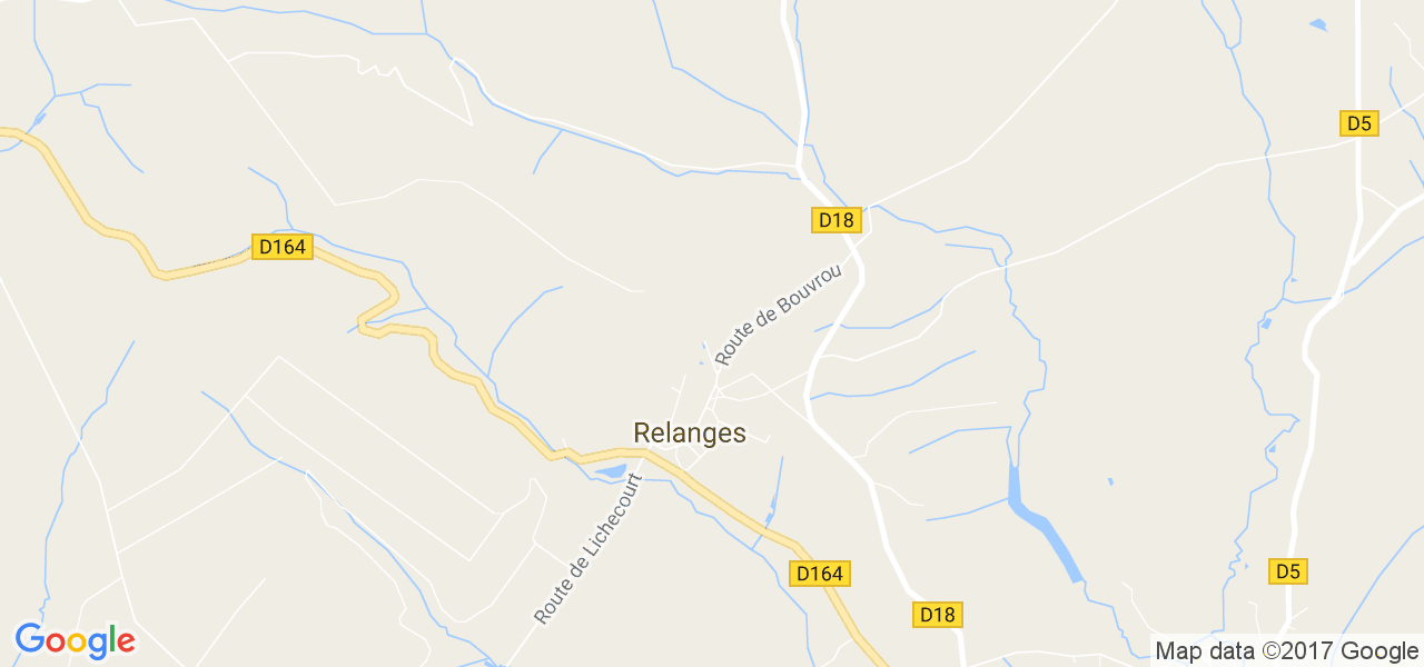 map de la ville de Relanges