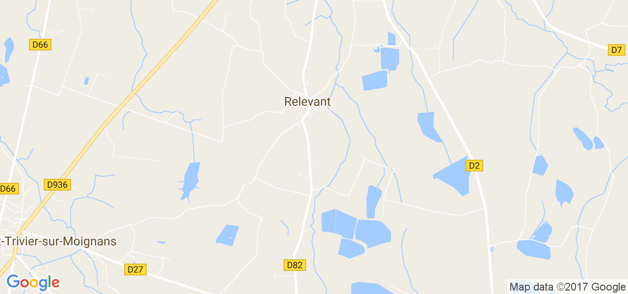 map de la ville de Relevant