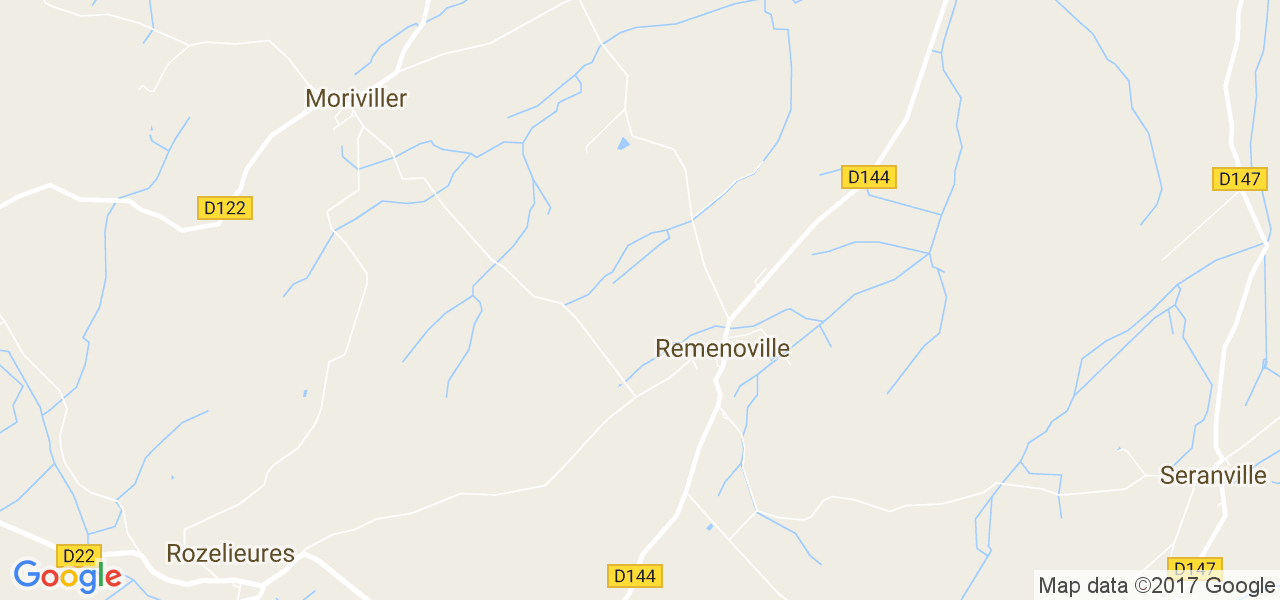 map de la ville de Remenoville