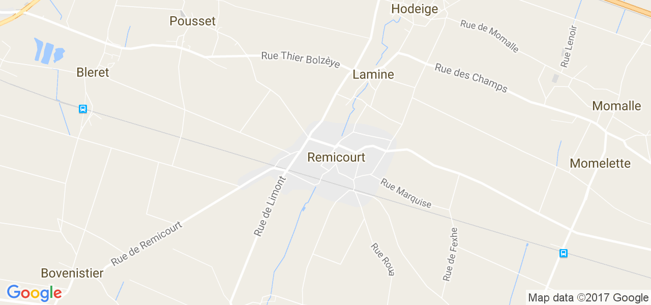 map de la ville de Remicourt